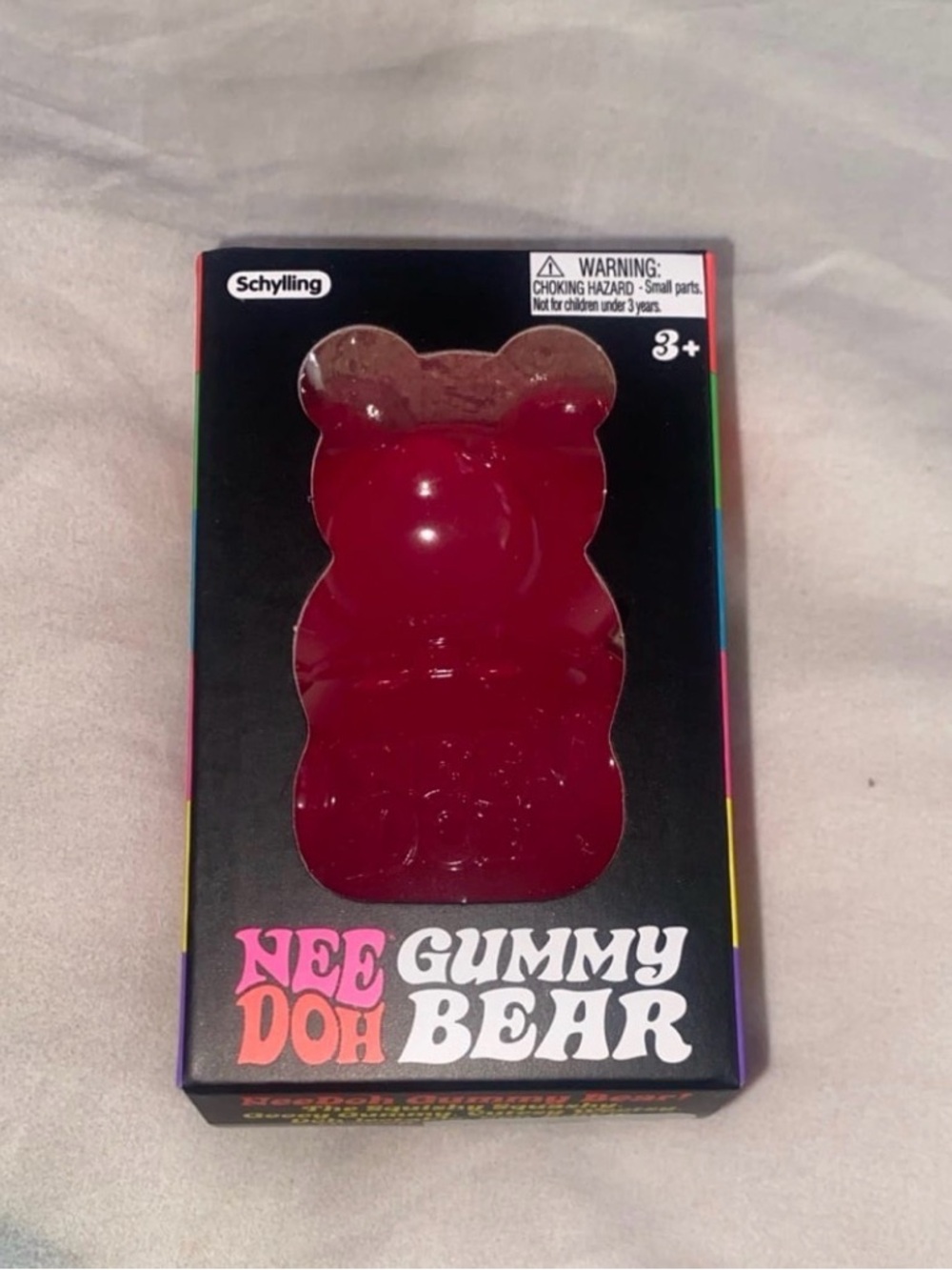 NEE DOH Gummy Bear Pink Squishy Schylling